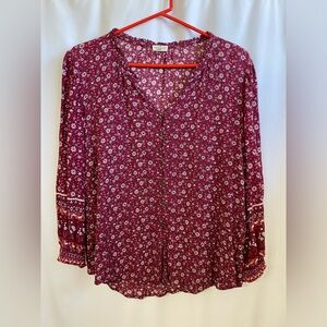 Mason & Belle Tierra Socked Sleeve Woven Top